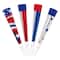 Beistle 9" Red, Silver & Blue Patriotic Foil Horns, 3 Packs of 4